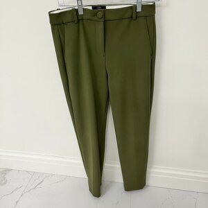 J CREW Straight Leg Pants  High Rise Olive Green Size 4
